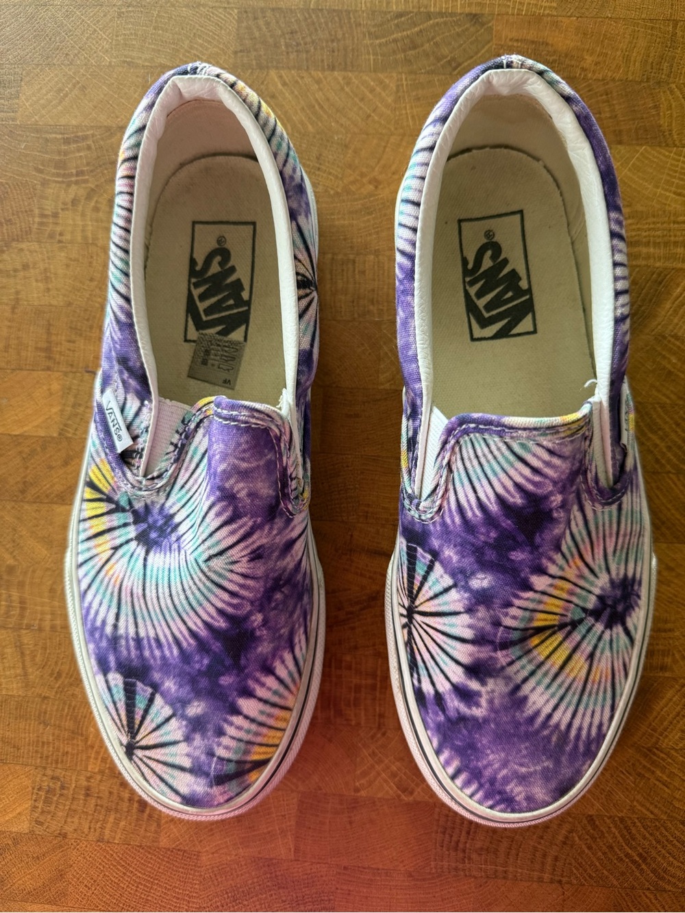 Vans Slip-On Tie-Dye Canvas Shoes - Purple - Size Women’s 7